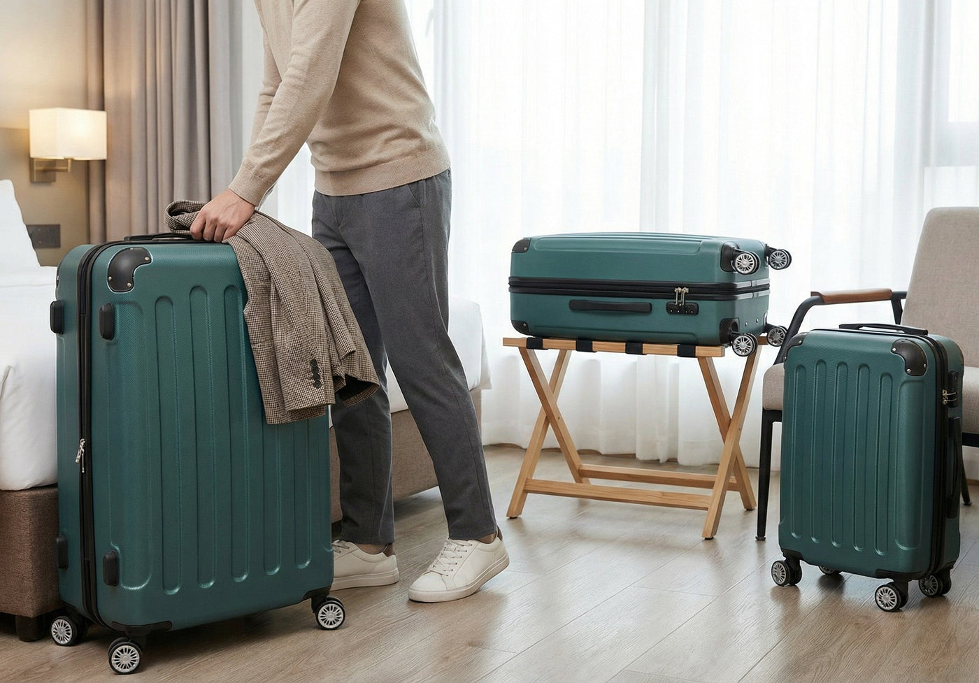 Kofferset für Handgepäck, Kurz- & Langstrecken