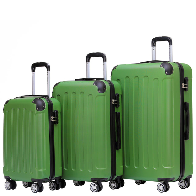 Beibye B2045 Kofferset M-L-XL für Handgepäck, Kurz- & Langstrecken, 360° Doppelrollen, Stabil & Leicht