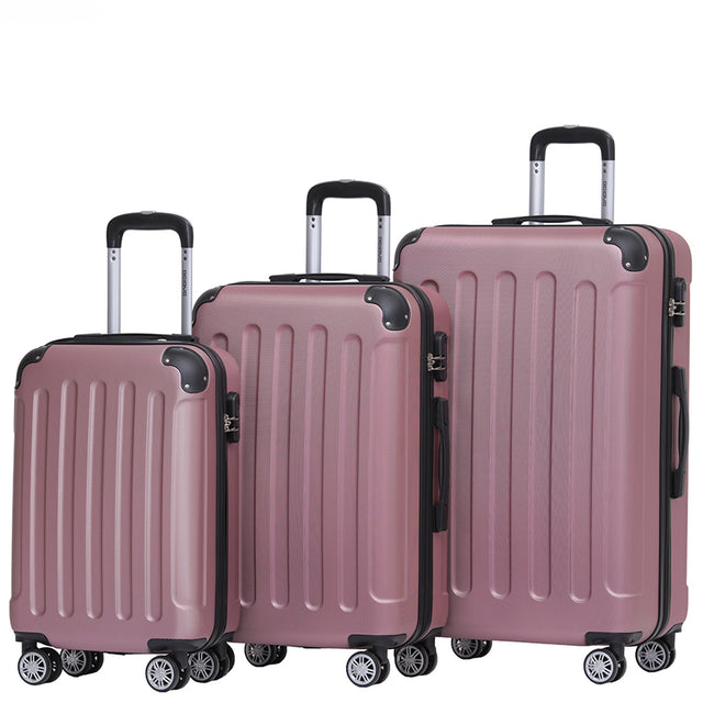 Beibye B2045 Kofferset M-L-XL für Handgepäck, Kurz- & Langstrecken, 360° Doppelrollen, Stabil & Leicht