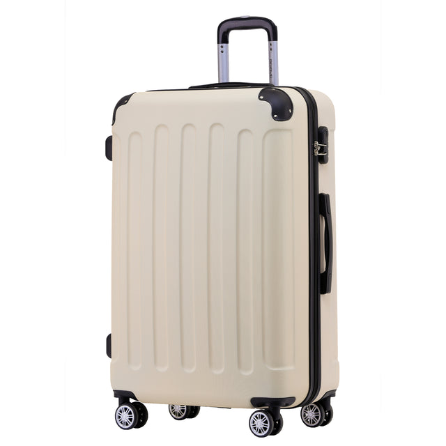 Beibye B2045 XL Reisekoffer für Langstrecken & Familie, 360° Doppelrollen, Stabil & Leicht, 76 x 50 x 27 cm, 110 L
