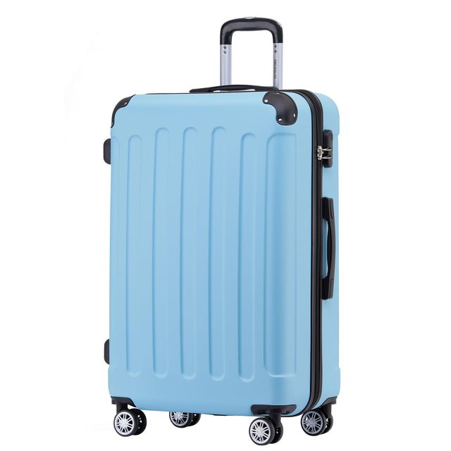 Beibye B2045 XL Reisekoffer für Langstrecken & Familie, 360° Doppelrollen, Stabil & Leicht, 76 x 50 x 27 cm, 110 L