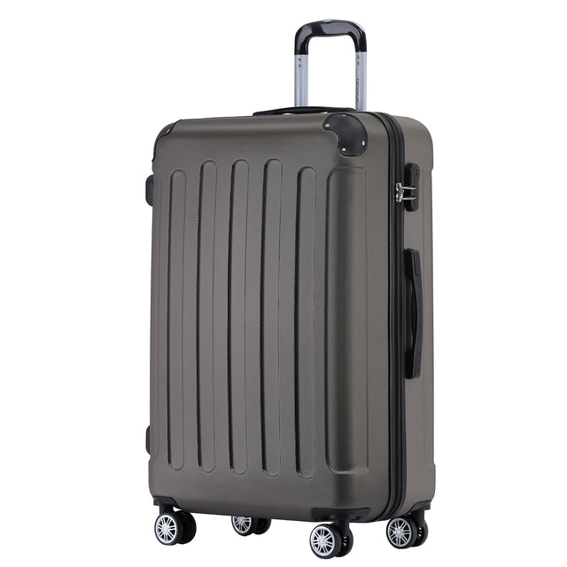 Beibye B2045 L Reisekoffer für Mittelstrecken, 360° Doppelrollen, Stabil & Leicht, 66 x 44 x 24 cm, 70 L