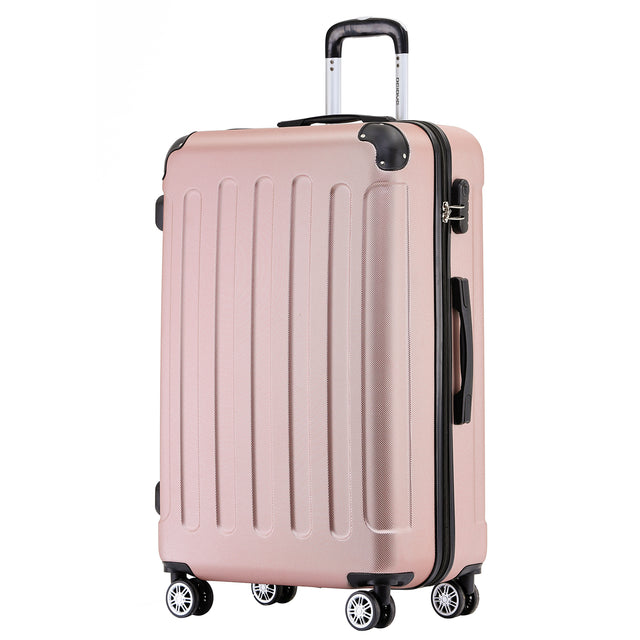 Beibye B2045 L Reisekoffer für Mittelstrecken, 360° Doppelrollen, Stabil & Leicht, 66 x 44 x 24 cm, 70 L