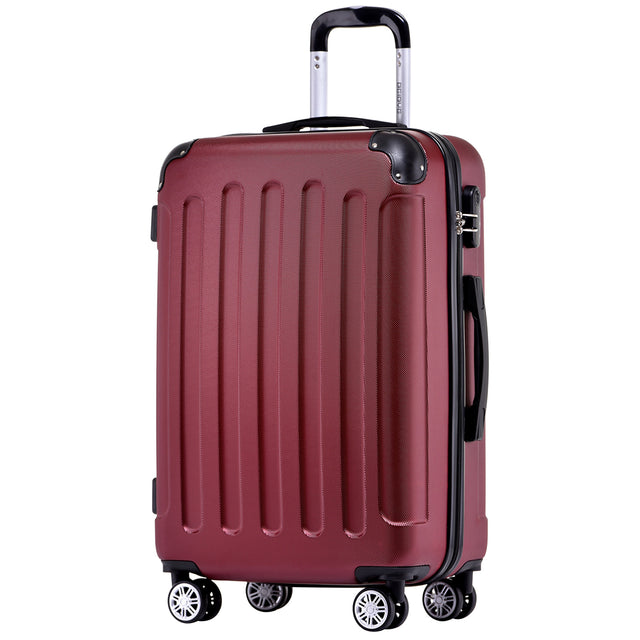 Beibye B2045 L Reisekoffer für Mittelstrecken, 360° Doppelrollen, Stabil & Leicht, 66 x 44 x 24 cm, 70 L