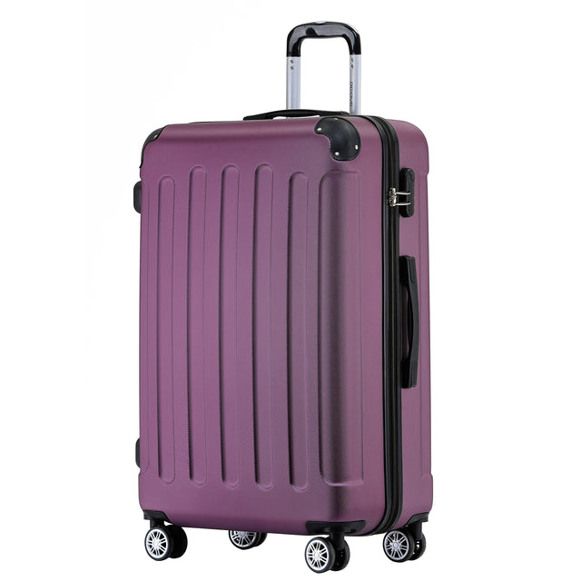 Beibye B2045 L Reisekoffer für Mittelstrecken, 360° Doppelrollen, Stabil & Leicht, 66 x 44 x 24 cm, 70 L