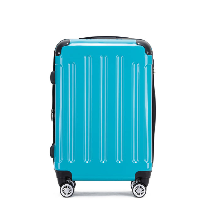 Beibye B2048 XL Reisekoffer für Langstrecken & Familie, 360° Doppelrollen, Hochglanz-Polycarbonat, Volumen erweiterbar, 76 x 50 x 30 cm, 115 L