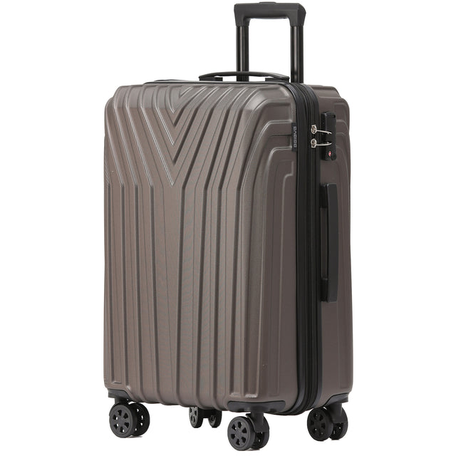 Beibye B2050 L Reisekoffer für Mittelstrecken, 360° Doppelrollen, TSA-Schloss, Volumen erweiterbar, 65 × 44 × 28 cm, 58 L