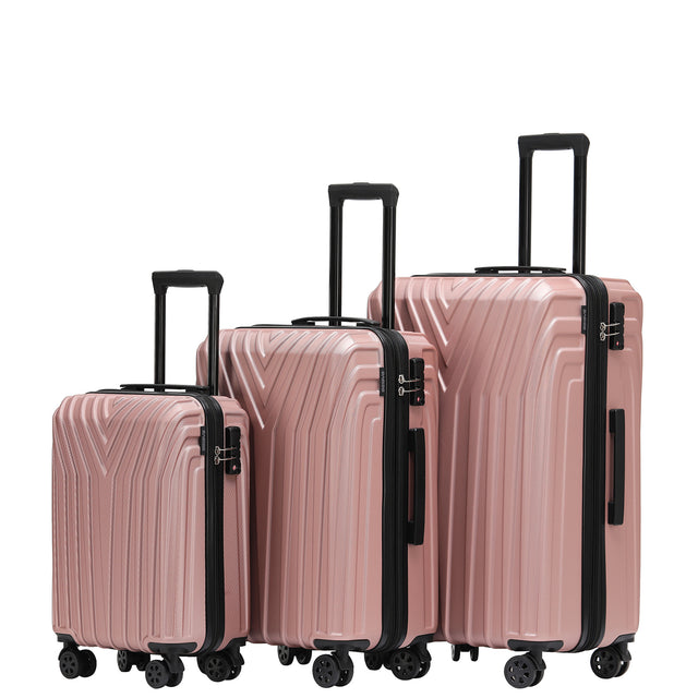 Beibye B2050 Kofferset M-L-XL für Handgepäck, Kurz- & Langstrecken, 360° Doppelrollen, TSA-Schloss, Volumen erweiterbar