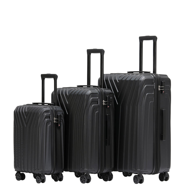 Beibye B2050 Kofferset M-L-XL für Handgepäck, Kurz- & Langstrecken, 360° Doppelrollen, TSA-Schloss, Volumen erweiterbar