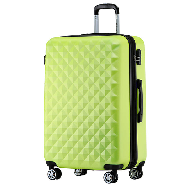 Beibye B2066 L Reisekoffer für Mittelstrecken, 360° gummierte Doppelrollen, ABS-Hartschale, Volumen erweiterbar, 65 x 46 x 29 cm, 75 L