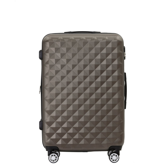 Beibye B2066 XL Reisekoffer für Langstrecken & Familie, 360° gummierte Doppelrollen, ABS-Hartschale, Volumen erweiterbar, 76 x 50 x 30 cm, 115 L