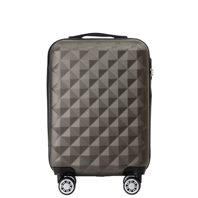 B2066 M Handgepäck für Kurztrips, 360° gummierte Doppelrollen, ABS-Hartschale, 55 x 37 x 23 cm, 45 L