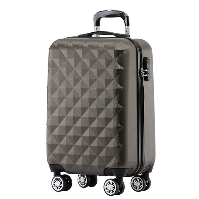 B2066 M Handgepäck für Kurztrips, 360° gummierte Doppelrollen, ABS-Hartschale, 55 x 37 x 23 cm, 45 L