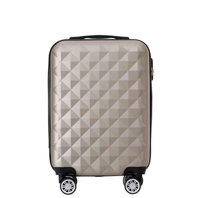 B2066 M Handgepäck für Kurztrips, 360° gummierte Doppelrollen, ABS-Hartschale, 55 x 37 x 23 cm, 45 L