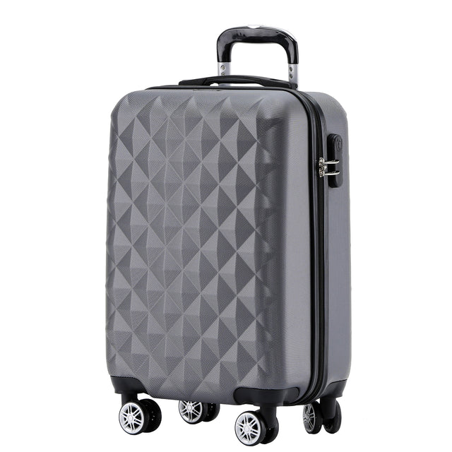 B2066 M Handgepäck für Kurztrips, 360° gummierte Doppelrollen, ABS-Hartschale, 55 x 37 x 23 cm, 45 L