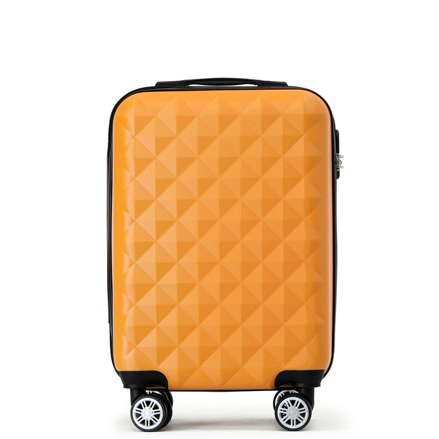 B2066 M Handgepäck für Kurztrips, 360° gummierte Doppelrollen, ABS-Hartschale, 55 x 37 x 23 cm, 45 L