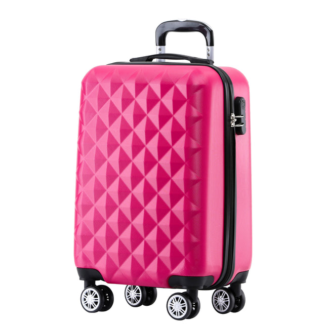 B2066 M Handgepäck für Kurztrips, 360° gummierte Doppelrollen, ABS-Hartschale, 55 x 37 x 23 cm, 45 L