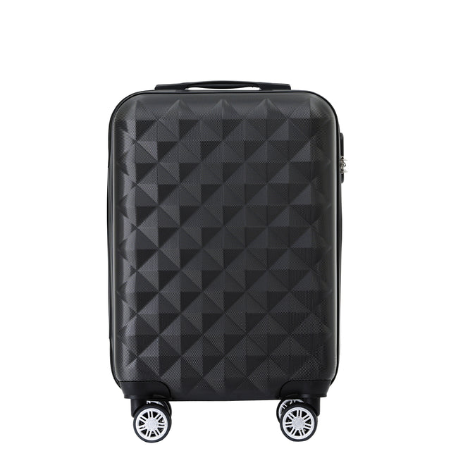 B2066 M Handgepäck für Kurztrips, 360° gummierte Doppelrollen, ABS-Hartschale, 55 x 37 x 23 cm, 45 L