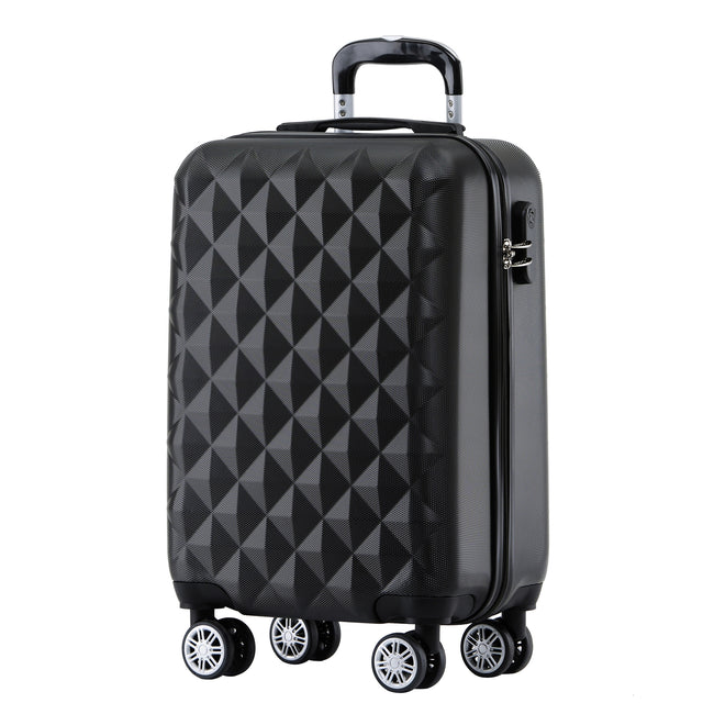 B2066 M Handgepäck für Kurztrips, 360° gummierte Doppelrollen, ABS-Hartschale, 55 x 37 x 23 cm, 45 L