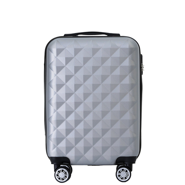 B2066 M Handgepäck für Kurztrips, 360° gummierte Doppelrollen, ABS-Hartschale, 55 x 37 x 23 cm, 45 L