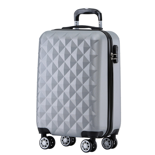 B2066 M Handgepäck für Kurztrips, 360° gummierte Doppelrollen, ABS-Hartschale, 55 x 37 x 23 cm, 45 L