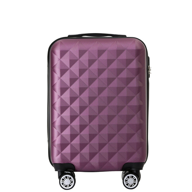 B2066 M Handgepäck für Kurztrips, 360° gummierte Doppelrollen, ABS-Hartschale, 55 x 37 x 23 cm, 45 L