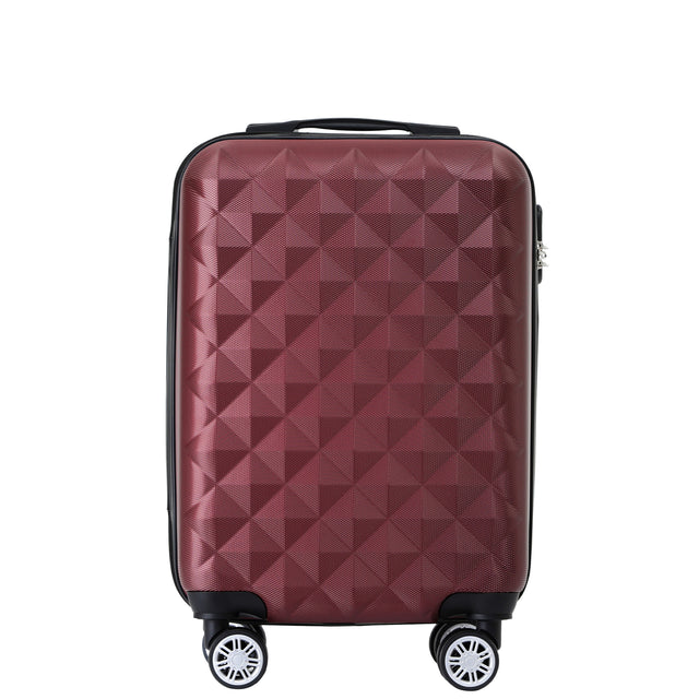 B2066 M Handgepäck für Kurztrips, 360° gummierte Doppelrollen, ABS-Hartschale, 55 x 37 x 23 cm, 45 L