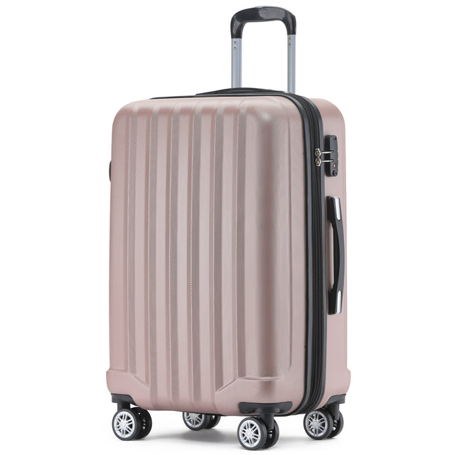 Beibye B2080 M Handgepäck für Kurztrips, 360° Doppelrollen, integriertes TSA-Zahlenschloss, 55 x 35 x 20 cm, 38 L