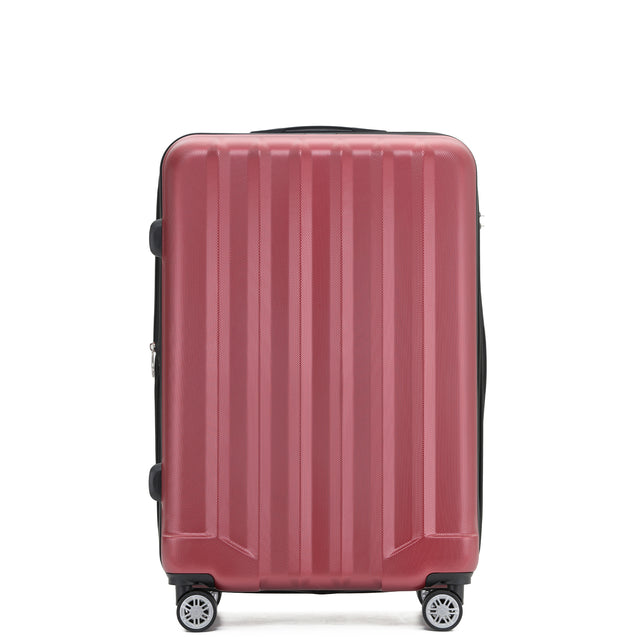 Beibye B2080 L Reisekoffer für Mittelstrecken, 360° Doppelrollen, TSA-Zahlenschloss, Volumen erweiterbar, 66 x 45 x 26 cm, 77 L