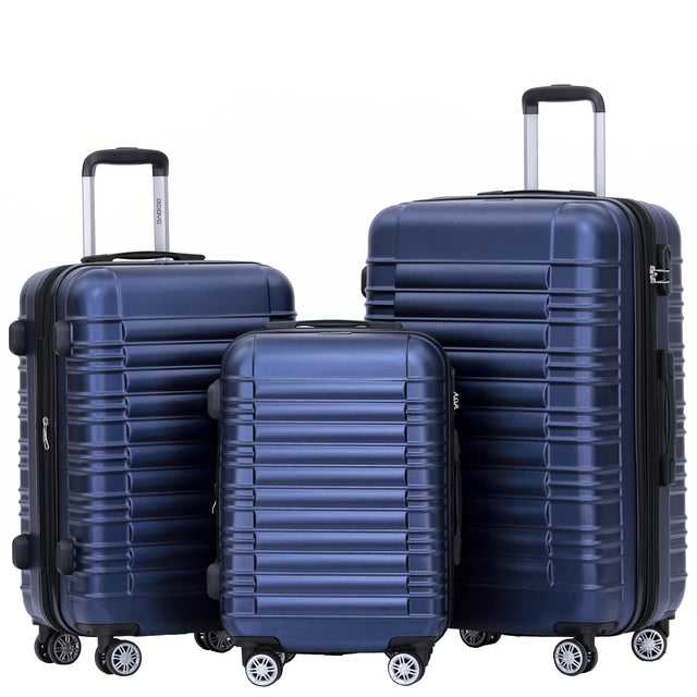 Beibye B2088 Kofferset M-L-XL für Handgepäck, Kurz- & Langstrecken – 360° Doppelrollen, ABS-Hartschale, Volumen erweiterbar