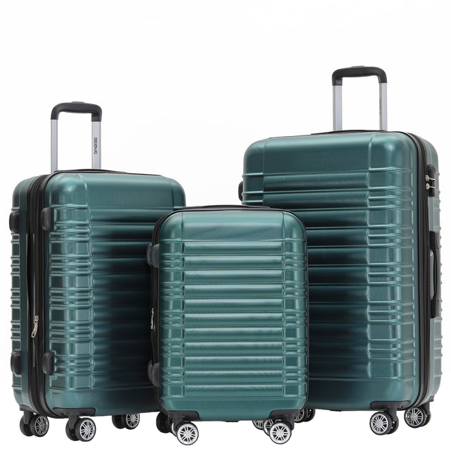 Beibye B2088 Kofferset M-L-XL für Handgepäck, Kurz- & Langstrecken – 360° Doppelrollen, ABS-Hartschale, Volumen erweiterbar