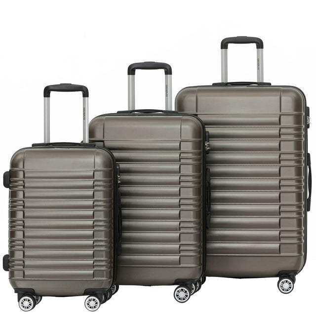 Beibye B2088 Kofferset M-L-XL für Handgepäck, Kurz- & Langstrecken – 360° Doppelrollen, ABS-Hartschale, Volumen erweiterbar