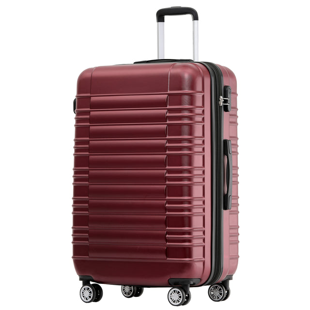 Beibye B2088 XL Reisekoffer für Langstrecken & Familie – 360° Doppelrollen, ABS-Hartschale, Volumen erweiterbar, 76 x 49 x 30 cm, 115 L