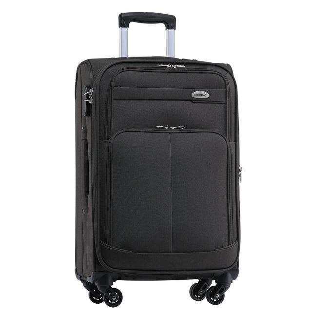 Beibye B8005 XL Reisekoffer für Langstrecken & Familie, Wasserabweisendes Oxford-Gewebe, Volumen erweiterbar, Praktische Fronttasche & Verstecktes Namensschild, 74 x 48 x 32 cm, 115 L