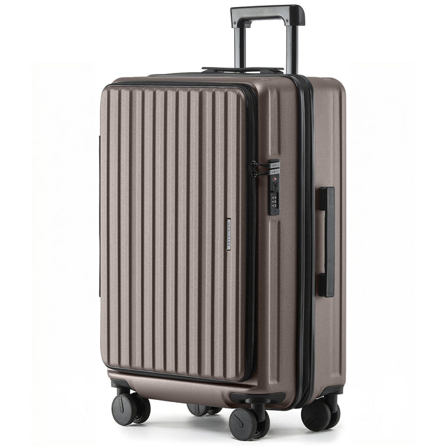 M9008 L Reisekoffer für Mittelstrecken, Top-Opening-Design, TSA-Zahlenschloss, Polycarbonat-Hartschale, Volumen erweiterbar, 66 x 46 x 28 cm, 70 L