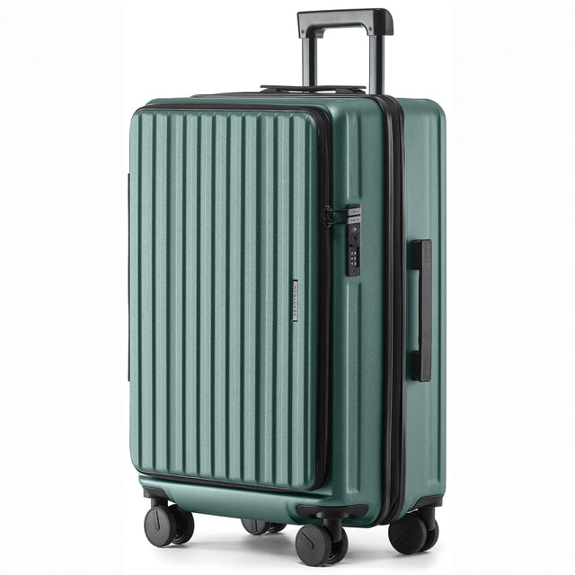 M9008 L Reisekoffer für Mittelstrecken, Top-Opening-Design, TSA-Zahlenschloss, Polycarbonat-Hartschale, Volumen erweiterbar, 66 x 46 x 28 cm, 70 L