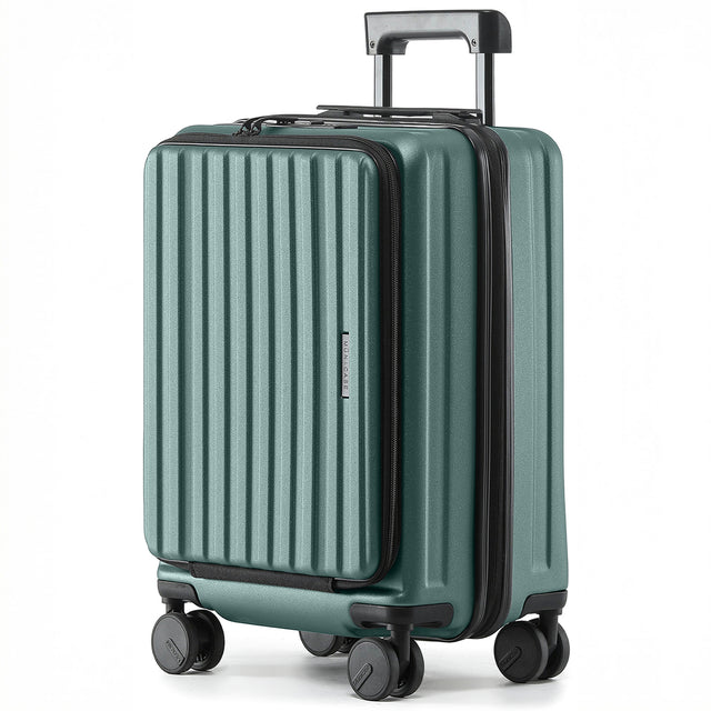 Münicase M9008 M Handgepäck für Kurztrips, Top-Opening-Design, Fronttasche, TSA-Zahlenschloss, Polycarbonat-Hartschale, Volumen erweiterbar, 51 x 35 x 24 cm, 39 L