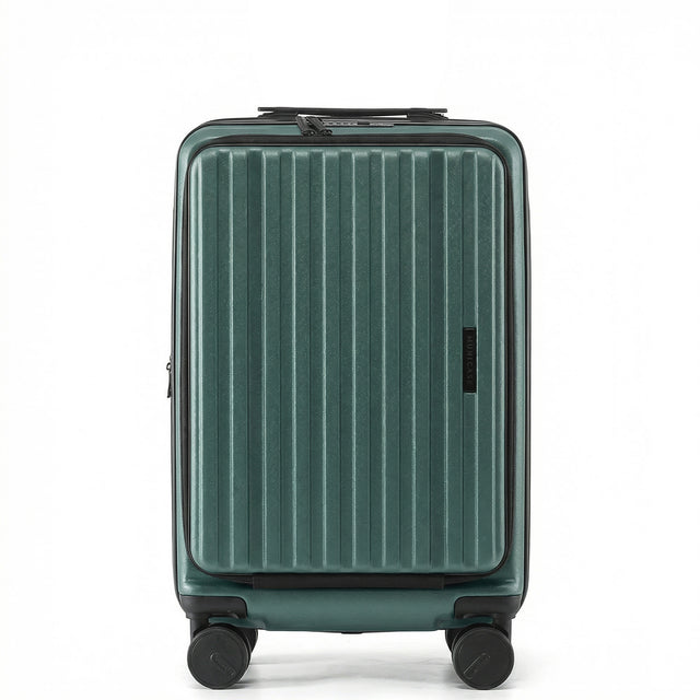 Münicase M9008 M Handgepäck für Kurztrips, Top-Opening-Design, Fronttasche, TSA-Zahlenschloss, Polycarbonat-Hartschale, Volumen erweiterbar, 51 x 35 x 24 cm, 39 L