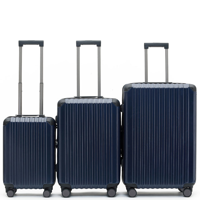 Münicase M816 Kofferset M-L-XL für Handgepäck, Kurz- & Langstrecken, TSA-Zahlenschloss, Eckenschutz, Polycarbonat, Volumen erweiterbar
