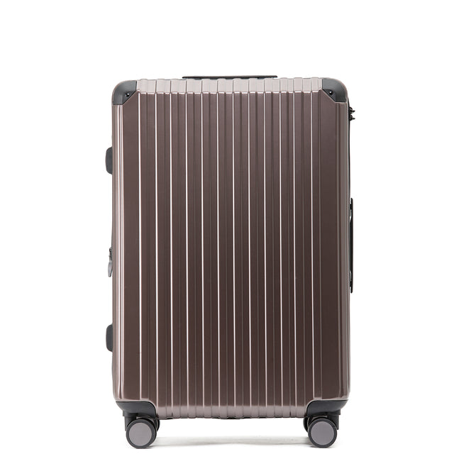 M816 L Reisekoffer für Mittelstrecken, TSA-Zahlenschloss, Eckenschutz, Polycarbonat, Volumen erweiterbar, 66 x 45 x 28 cm, 70 L