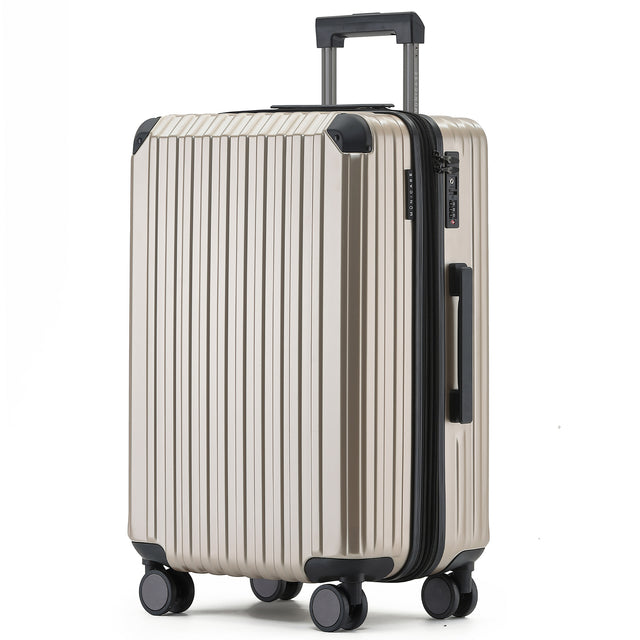 Münicase M816 XL Reisekoffer für Langstrecken & Familie, TSA-Zahlenschloss, Eckenschutz, Polycarbonat, Volumen erweiterbar, 76 x 51 x 32 cm, 107 L