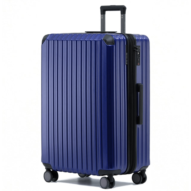 Münicase M816 XL Reisekoffer für Langstrecken & Familie, TSA-Zahlenschloss, Eckenschutz, Polycarbonat, Volumen erweiterbar, 76 x 51 x 32 cm, 107 L