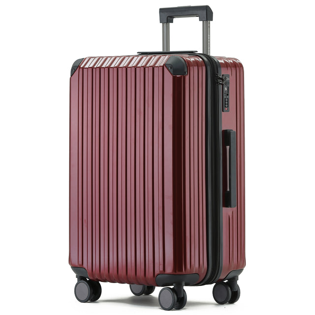 Münicase M816 XL Reisekoffer für Langstrecken & Familie, TSA-Zahlenschloss, Eckenschutz, Polycarbonat, Volumen erweiterbar, 76 x 51 x 32 cm, 107 L