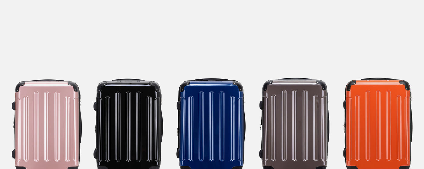 Beibye B2048 Serie 3-teiliges Kofferset – 5 Hartschalen-Koffer (Roségold, Schwarz, Königsblau, Taupe, Orange) mit 360° Doppelrollen, Teleskopgriff, flexibler Dehnungsfuge und integrierter Zahlenschloss, für stilvolles und sicheres Reisen