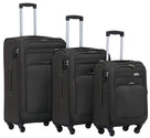 Beibye B8005 Kofferset M-L-XL für Handgepäck, Kurz- & Langstrecken, Wasserabweisendes Oxford-Gewebe, Volumen erweiterbar, Praktische Fronttasche & Verstecktes Namensschild