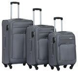 Beibye B8005 Kofferset M-L-XL für Handgepäck, Kurz- & Langstrecken, Wasserabweisendes Oxford-Gewebe, Volumen erweiterbar, Praktische Fronttasche & Verstecktes Namensschild