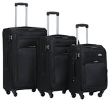 Beibye B8005 Kofferset M-L-XL für Handgepäck, Kurz- & Langstrecken, Wasserabweisendes Oxford-Gewebe, Volumen erweiterbar, Praktische Fronttasche & Verstecktes Namensschild