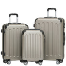 Beibye B2045 Kofferset M-L-XL für Handgepäck, Kurz- & Langstrecken, 360° Doppelrollen, Stabil & Leicht