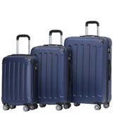 Beibye B2045 Kofferset M-L-XL für Handgepäck, Kurz- & Langstrecken, 360° Doppelrollen, Stabil & Leicht