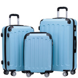 Beibye B2045 Kofferset M-L-XL für Handgepäck, Kurz- & Langstrecken, 360° Doppelrollen, Stabil & Leicht